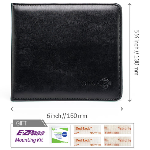 CANOPUS Car Registration and Insurance Holder, PU Leather Card Holder, Vehicle Glove Box Organizer for Auto, SUV, Truck and Motorcycle